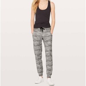 LULULEMON Space Dye Camo Black White Ready To Rulu High Rise Jogger Sweatpant